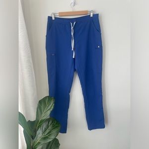 Women's Blue FIGS Scrubs Pants - M